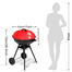 Portable BIg Size Round Head BBQ Grill Machine 17 Inch image