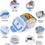 Portable Electric Lunch Box - White and Blue image
