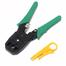 Portable Ethernet Network Wire Cable Crimper Yellow Crimping Pliers Hand Tool Punch Cutting Stripper_Bosi Crimper Tools TL- 315 image
