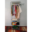 Portable Garment Rack with Shelves A Multi-Layer Clothes Organizer with Hanging Rail image