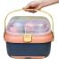 Portable Kids Bottle Drying Rack Box with Anti-dust Cover Large Cup Bottle Storage Box Travel Feeding Organizer image