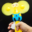 Portable Manual Hand Crank MINI FAN Without Battery Useful Shile Travelling, Exercising, Outdoor Activities And Power Cuts (handfan_double_minion) Minion image