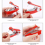 Portable Mini Manual Hand Sewing Machine (Red) - 1 pcs image