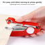 Portable Mini Manual Hand Sewing Machine (Red) - 1 pcs image