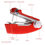 Portable Mini Manual Hand Sewing Machine (Red) - 1 pcs image