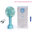 Portable Mini Rechargeable Travel Fan (Any Colour) SS-2 image