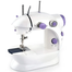 Portable Mini Sewing Machine with Foot Pedal and Adapter - White image