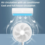 Portable P10 10800mAh Folding Fan USB Remote Control Air Cooler image