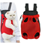 Portable Pet Carrier Backpack, Adjustable Pet Front Cat Dog Carrier Bag Multicolour image