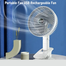 Portable USB Rechargeable 3-Speed Wireless Handheld and Desk Cooling Fan image