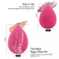 Power Puff Latex Free Face Blender Sponge Makeup Puff 1 Pcs Multicolor image