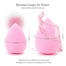 Power Puff Latex Free Face Blender Sponge Makeup Puff 1 Pcs Multicolor image
