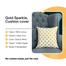 Agrey Hometex Premium Cotton Cushion Cover Gold Sparkle 14x14 Inch image
