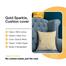 Agrey Hometex Premium Cotton Cushion Cover Gold Sparkle 20x20 Inch image