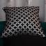 Agrey Hometex Premium Cotton Cushion Cover Silver Sparkle 20x12 Inch image