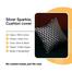 Agrey Hometex Premium Cotton Cushion Cover Silver Sparkle 18x18 Inch image