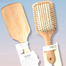 Premium Fashion Paddle Cushion Wooden Hair Brush/Comb-1Pc image