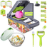 Premium Vegetable and Fruits Multifuction Cutting Slicer Kitchen Tools 16 in 1 image