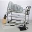Prestige Dish Drying Rack Stainless Steel Sus 304 Food Grade 3 Tier 20 Plate image