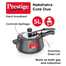 Prestige Pressure Cooker Svachh Nakshatra Cute Duo Hard Anodised with Deep Lid for Spillage Control-Black image
