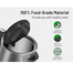 Prestige Stainless Steel Automatic Electric Kettle Auto Shut-Off and Boil-Dry Protection, Cordless,BPA Free-2 Ltr image
