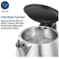Prestige Stainless Steel Automatic Electric Kettle Auto Shut-Off and Boil-Dry Protection, Cordless,BPA Free-2 Ltr image