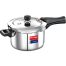 Prestige Triply Outer Lid Induction Compatible Pressure Cooker Silver Deep Lid Spillage Control Even Heat Distribution image