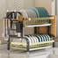 Proclean 2 Layer High-Strength Metal Kitchen Dish Rack image