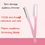 Professional Eyebrow Shaver and Face Hair Removal Razor 3 Pcs Pack image