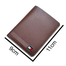 Pu Leather Money Bag For Men With Card Holder Chocolate Colour image