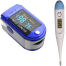 Pulse Oximeter Fingertip and Thermometer (Blue) Combo Offer image