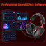 Qcy Heroad Vn200 Pro H7gm 7.1 Usb Wired Gaming Headset Rgb Ps4 Ps5 Pc Compatible image