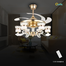 Qulik 48 Inch Ceiling Fan (Black and Golden) image
