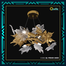 Qulik Golden and Clear Crystal Leaf Round Chandelier image