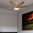 Qulik Helix UL 60 Inch Ceiling Fan (Light Wood) image
