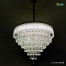 Qulik Moder Crystal Chandelier Decorative Pendant Hanging 6 layer 3 Color LED Ceiling Light image