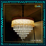 Qulik Modern Candle Crystal Chandelier Decoration Pendant Hanging 6 layer 3 color LED Ceiling Light image