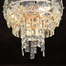 Qulik Modern Candle Crystal Chandelier Decoration Pendant Hanging 2 layer 3 color LED Ceiling Light image