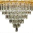 Qulik Modern Candle Crystal Chandelier Decoration Pendant Hanging 6 layer 3 color LED Ceiling Light image