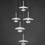 Qulik Modern Chandelier Decorative Hanging 5 Head Shape LED Ceiling Light image
