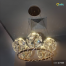 Qulik Modern Chandelier Decorative Hanging 5 head Ring Electroplating LED Ceiling Light image