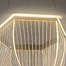 Qulik Modern Chandelier Hanging Hexagons Shape LED Ceiling Light image