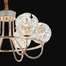 Qulik Modern Crystal Chandelier 6 Circle-Shaped Hanging LED Ceiling Light image