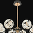 Qulik Modern Crystal Chandelier 8 Circle-Shaped Hanging LED Ceiling Light image