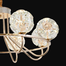 Qulik Modern Crystal Chandelier 8 Circle-shaped Hanging LED Ceiling Light image