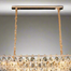 Qulik Modern Crystal Chandelier Decorative Pendant Hanging 5 layer 3 Color LED Ceiling Light image