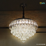 Qulik Modern Crystal Chandelier Decorative Pendant Hanging 6 layer 3 Color LED Ceiling Light image
