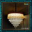 Qulik Modern Crystal Chandelier Decoration Pendant Hanging 6 layer 3 Color LED Ceiling Light image
