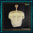 Qulik Modern Crystal Chandelier Decorative Pendant Hanging Single layer 3 Color LED Ceiling Light image