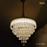 Qulik Modern Crystal Chandelier Decorative Pendant Hanging 6 layer 3 Color LED Ceiling Light image